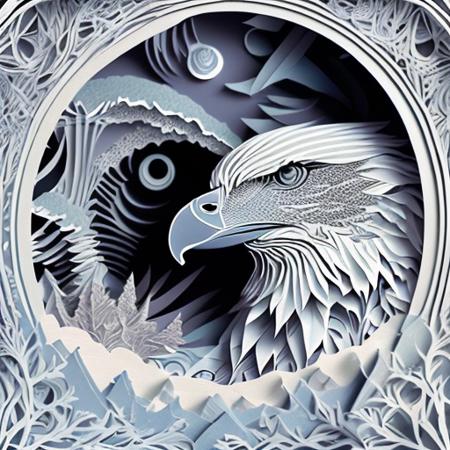 Midjourney Papercut