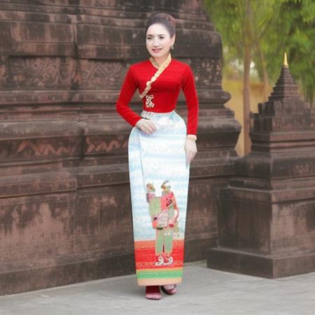 Myanmar Traditional wedding outfits