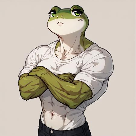 cute face with muscular body Concept LoRA [Pony]