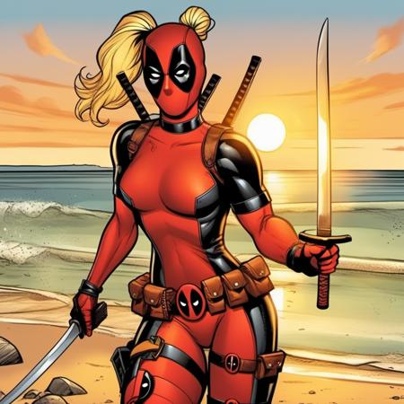 Lady Deadpool - Flux1.D & SDXL Realistic & Comics