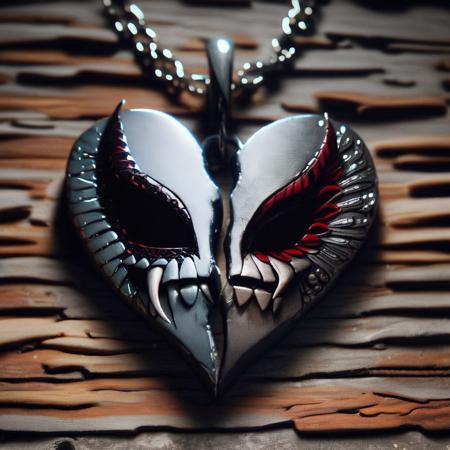 ? Split Heart Necklace PDXL ? - Custom broken heart necklace