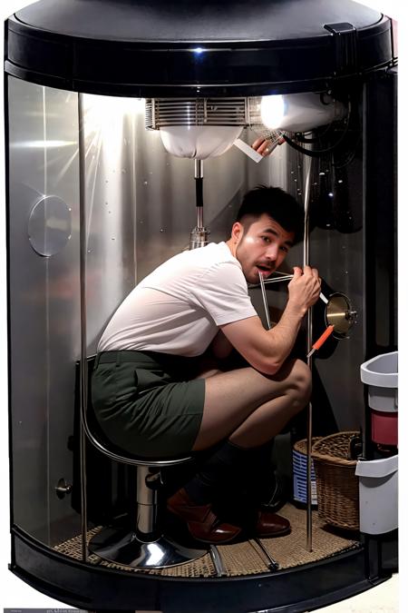 Working in machine