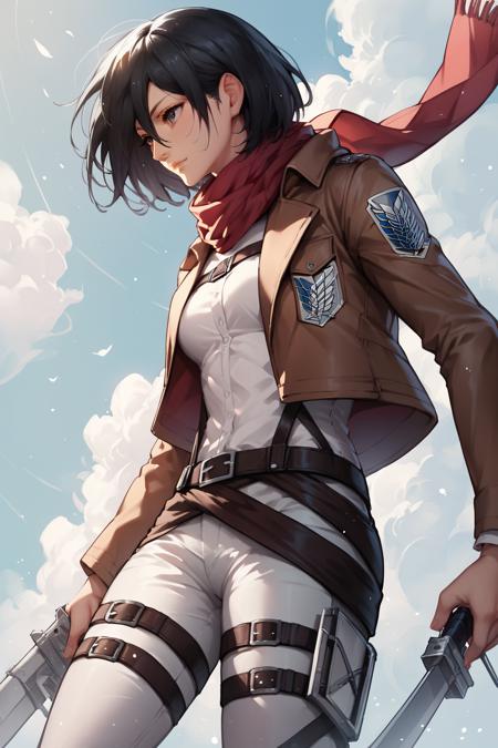 Mikasa Ackerman | Attack on Titan | PonyXL and sd 1.5