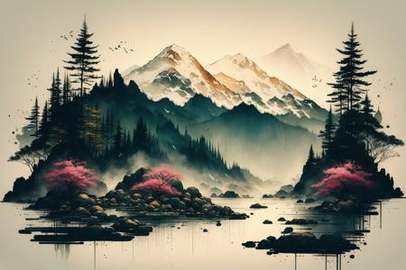 Ink scenery | 水墨山水