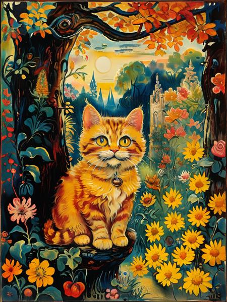 style of Louis Wain [SDXL] 120