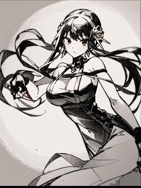 线条速写风格 ｜ pen sketch style