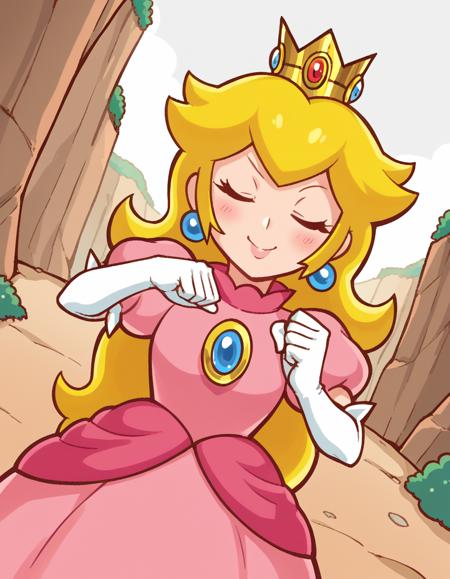 Princess Peach (ピーチ姫) - Super Mario Bros - COMMISSION