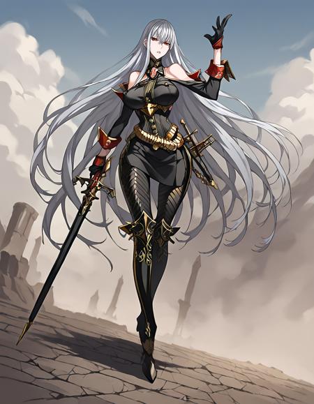 [pony/sd1.5]Selvaria bles/セルベリア/赛露贝利亚/senjou no valkyria
