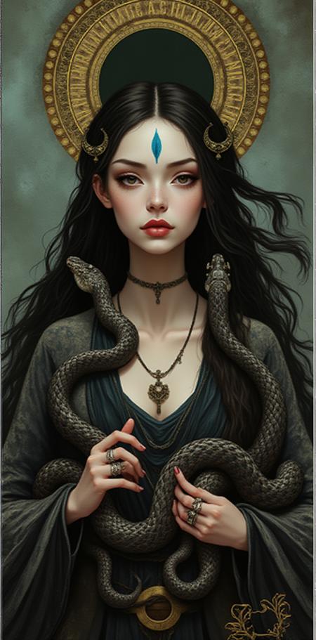 Dragon Age tarot card Dr4GnAg3 Flux Lora