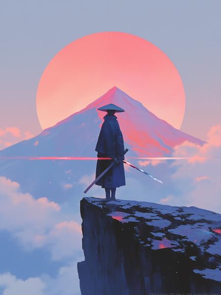 blue-and-white style 2D