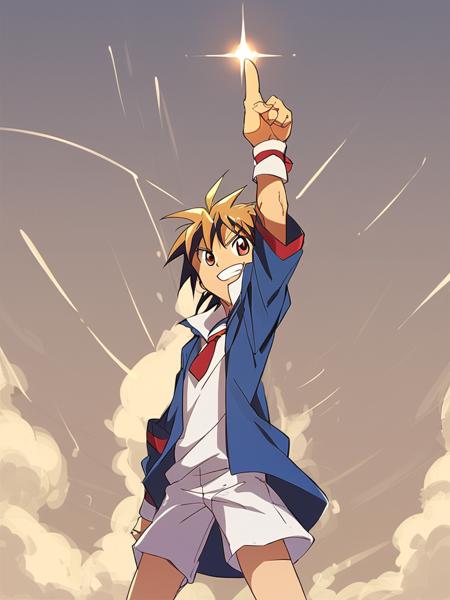 Finger to the sky