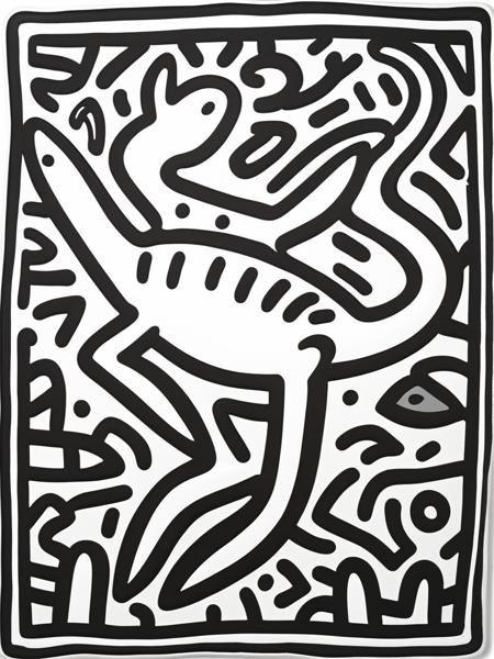 Fresh Ideas@Keith Haring style_SDXL