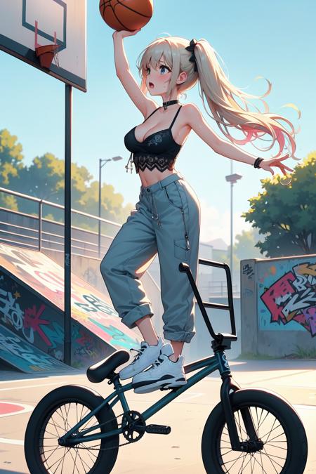 girl like basketball bmxbike