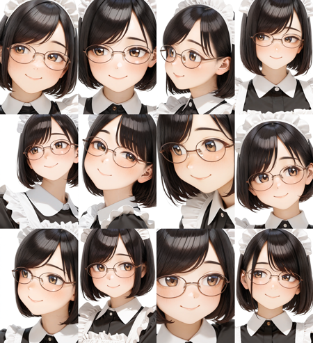 oval metal frame glasses1 / illustrious