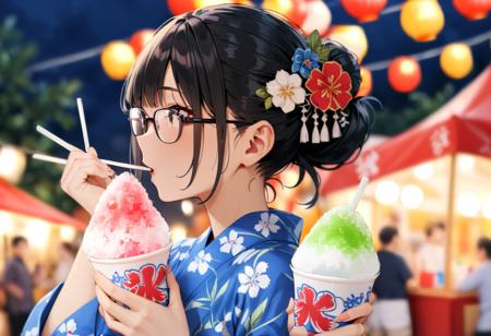 かき氷 shaved ice SDXL