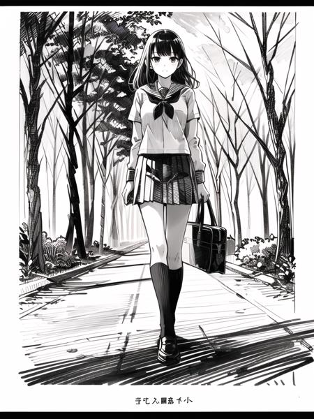 线条速写风格 | pen sketch style版本v1.3 (ID: 35516)