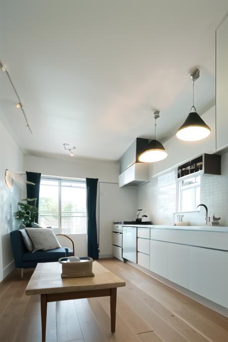 日本の住宅のLDK (living room & dining room & kitchen) SD15