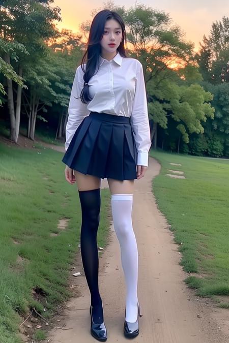 黑白双煞 Black & White Thighhighs版本Left Black 左边黑色 (ID: 402100)