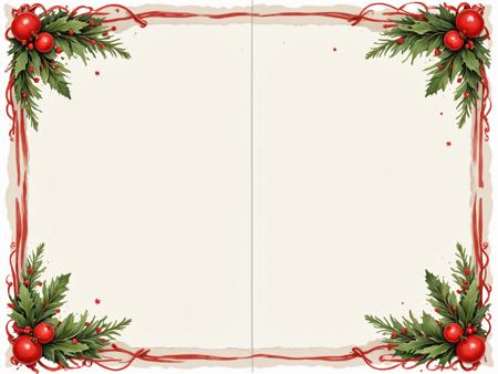 ? Christmas Postcard Template - Print your own generated X-mas card! ? [SDXL]