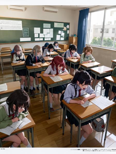 学校 School Building Scenery LoRA