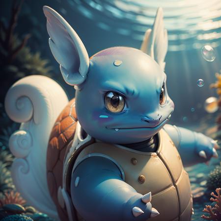 Wartortle (Pokemon) (Pokedex #0008) [Pony & SD1.5]