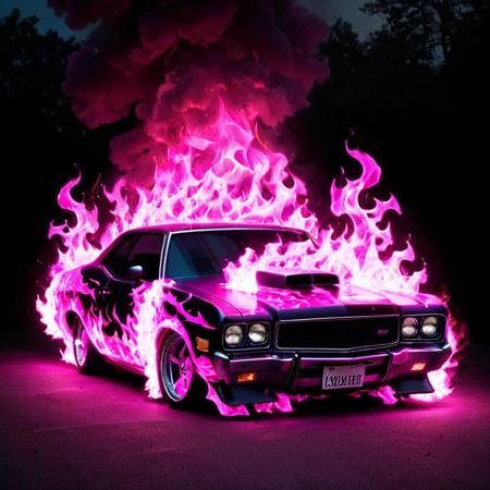 multiple-color flames LoRA [FLUX+XL+Pony]版本XL (ID: 665304)