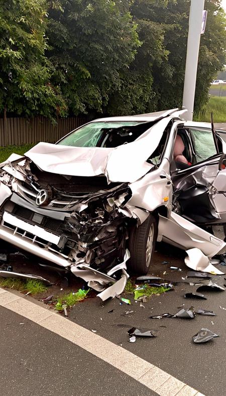 Car crash SDXL