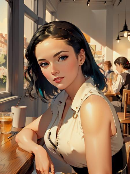 Pin Up girl ( Retro Cover Style)