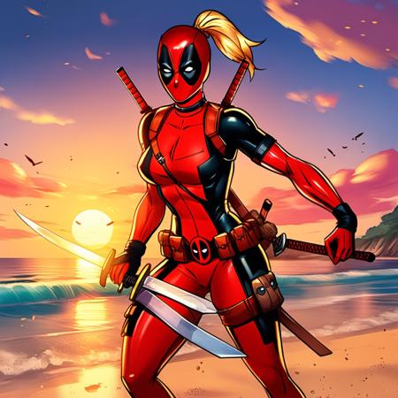 Lady Deadpool - Flux1.D & SDXL Realistic & Comics
