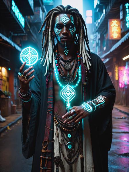 Neon Cyberpunk - Techno-Mages FLUX, SDXL & SD1.5