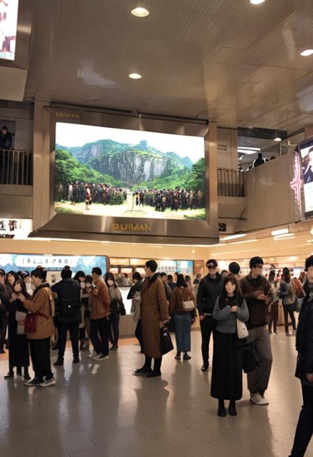 阪急梅田駅ビッグマン前 / Hankyu UMEDA station, bigman SDXL