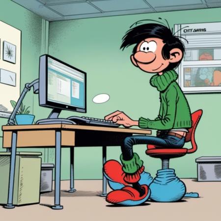 Gaston / Gaston Lagaffe - SDXL Realistic & Comics
