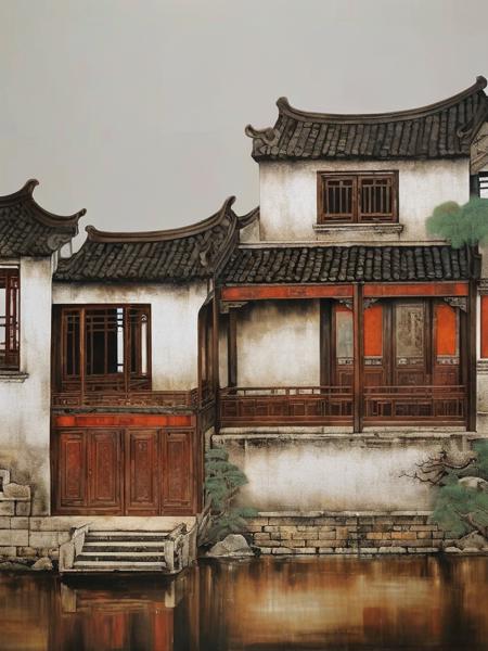 Fresh Ideas@Chinese lacquer painting_SDXL