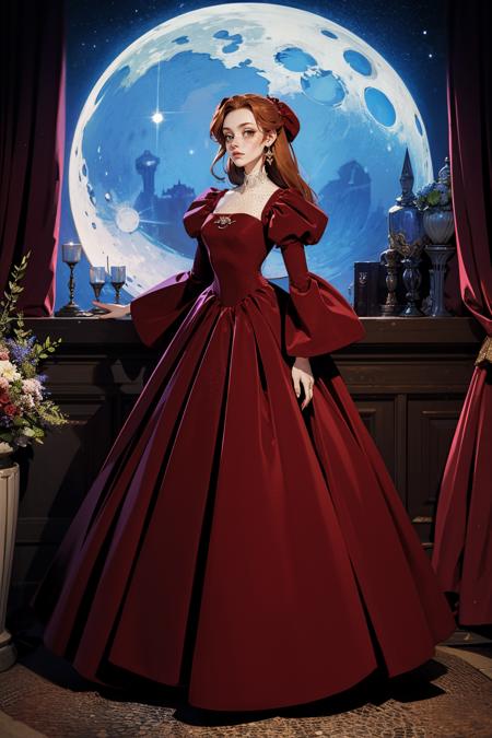 Red Velvet Back Cutout