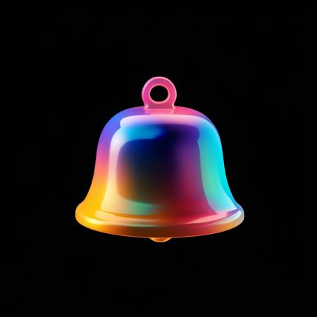 【Vibrant 3D icon】gradient effect on a black background XL