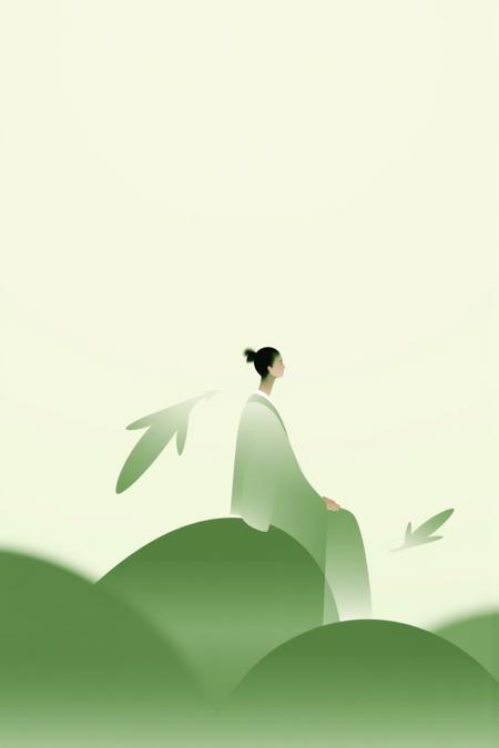 Flux.1_Minimalist Oriental Art Poster