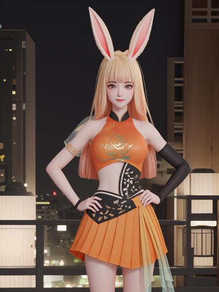 王者荣耀_公孙离_中国风舞蹈服装_Honor of kings_Gongsun Li版本v3.0 (ID: 147432)