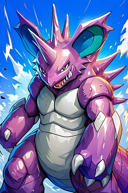 Nidoking: King Drill Pokémon | ニドキング (Pokedex #0034) [Illustrious & Pony]