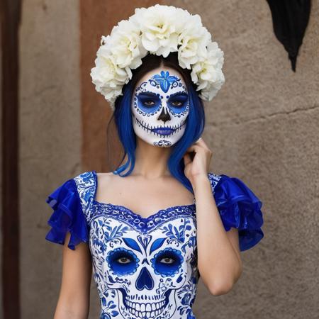 Talavera Catrina Makeup Mexican Skull (Dia de los muertos) LoRA SDXL