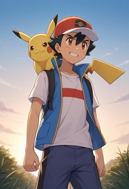 Ash Ketchum - Pokemon Journeys - Pony + Illustrious