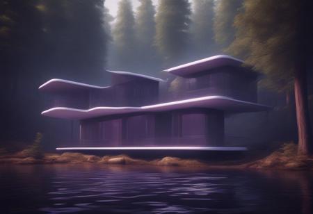 Futuristic Nature House Concept Art (VW Style)