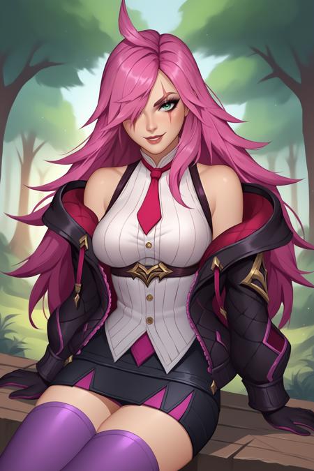 Battle Academia Katarina (League of Legends) - Comission LoRA PonyXL [NSFW Support]