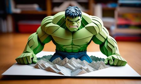 XL Realistic paper carving art style