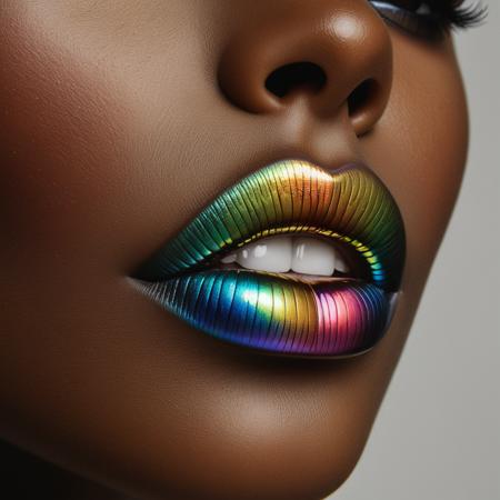 Iridescent Rainbow Lips