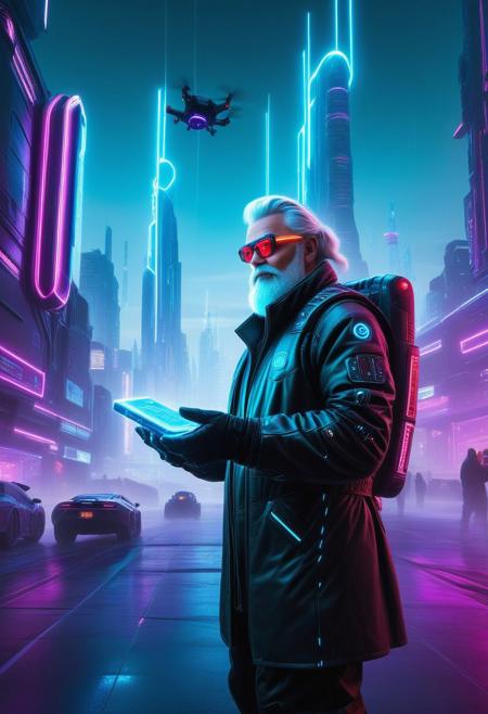 Cyberpunk Santa Claus