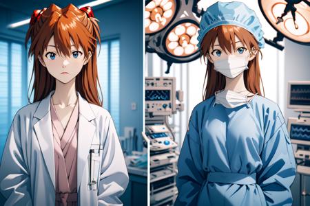 Doctor labcoat / surgical outfits Side-by-Side