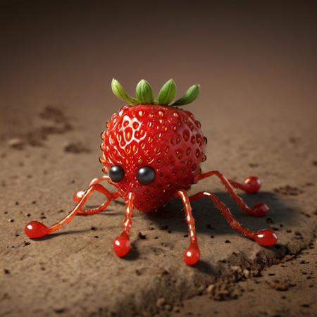 made of strawberry