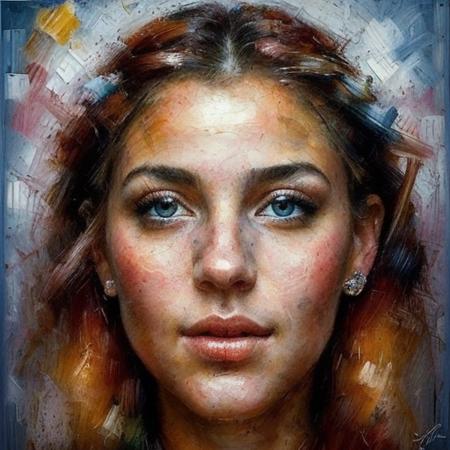Acrylic, Multi-Colored Style Art (6)