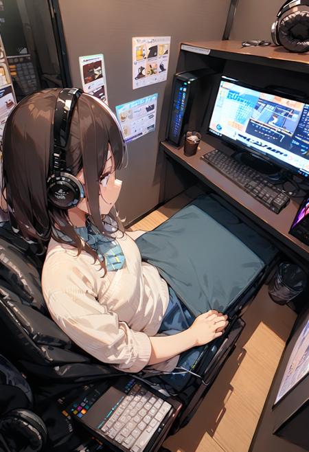 ネカフェ (Internet Cafes in Japan) SDXL