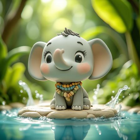 【3D chibi toy】Air dry clay style - FLUX